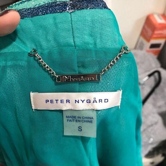 NWT Nygard by Peter Nygard Jade Green Gemstone Coverup Size Small - Picture 7 of 9